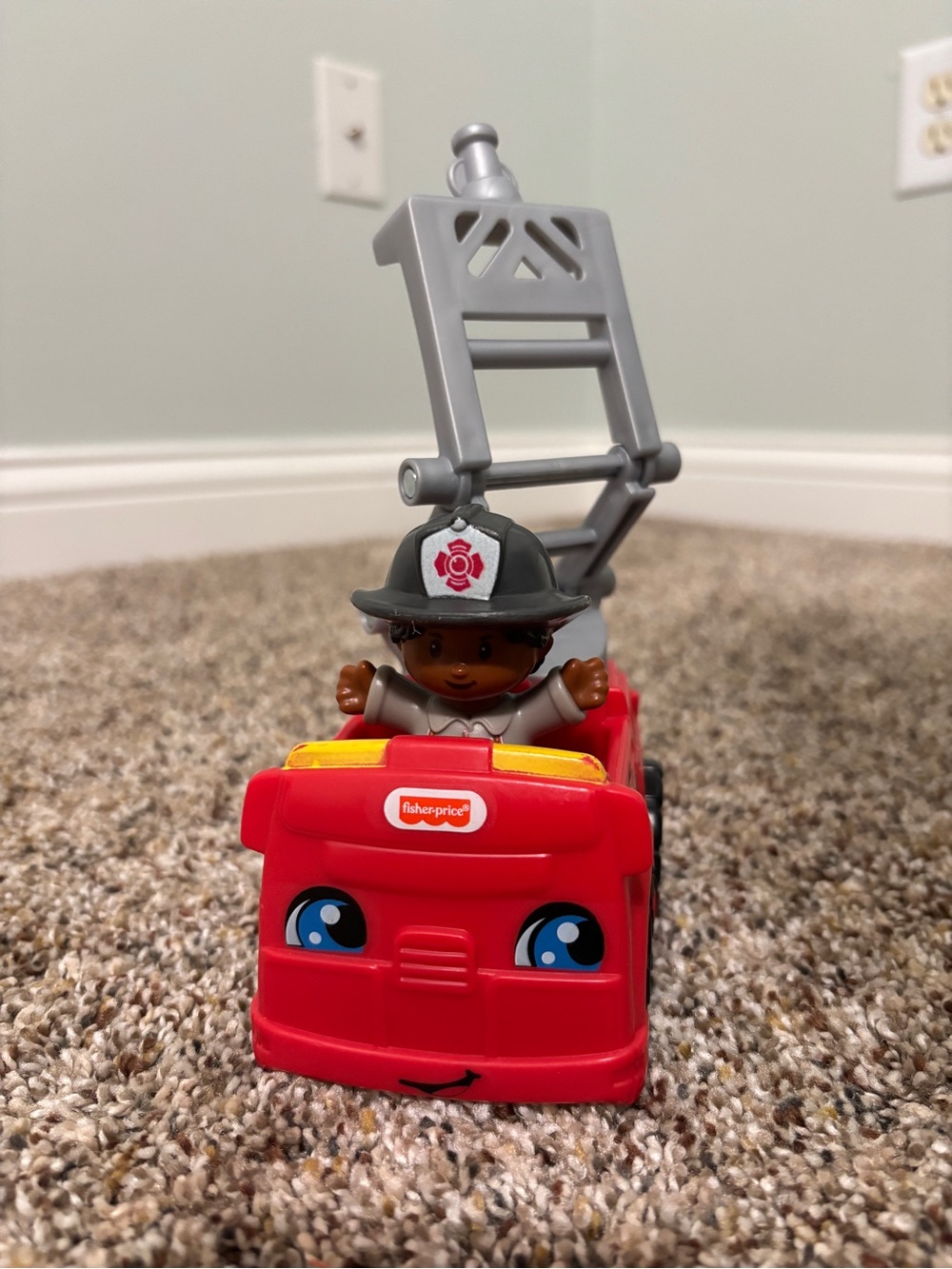 Fisher Price Little People Firefighter and Fire Truck